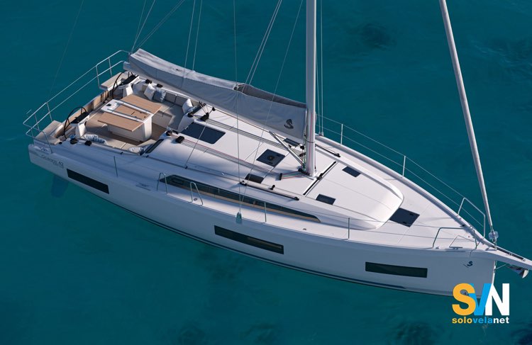 L'oceanis 42 visto dall'alto