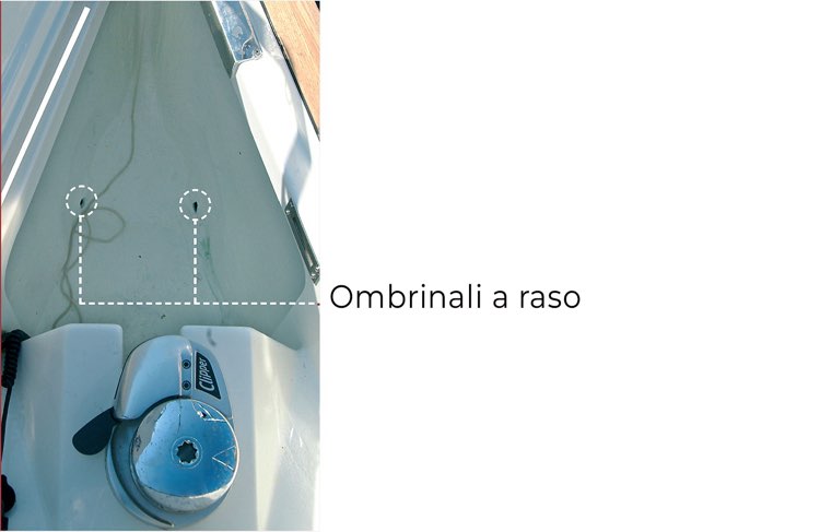 Gli ombrinali bassi nel gavone dell'ancora sono essenziali