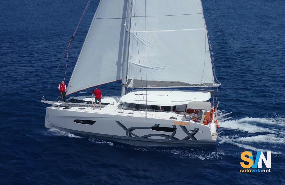 Un fotogramma del video girato a bordo dell'Excess 14