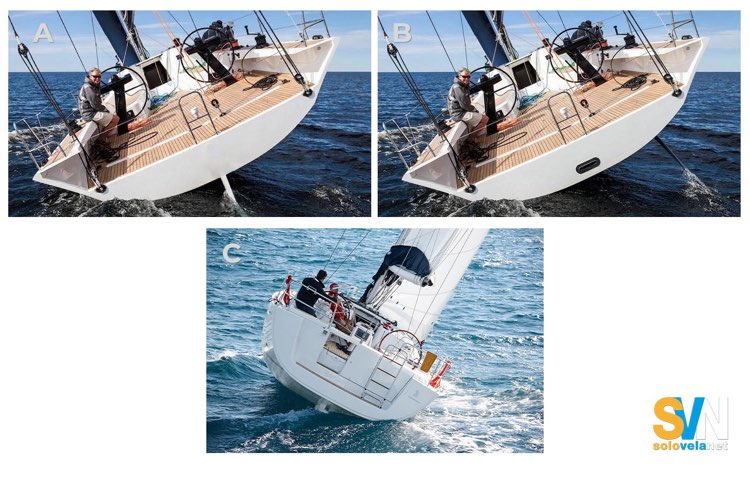 Lo scafo B ha due pale del timone, quando sbanda la pala sopravento esce dall’acqua e quella sottovento affonda completamente, il che gli gara
 													
												</div>
												<!-- solo per coerenza Google 200 crt -->
												<div class=