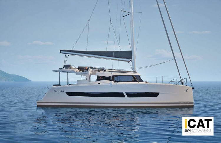 Il 44 Nwew è il secondo modello che la Foutntaine Pajot espone a Genova in anteprima italiana, una barca particoalrmente bella che vedremo presto su un video delle Anteprime di Genova