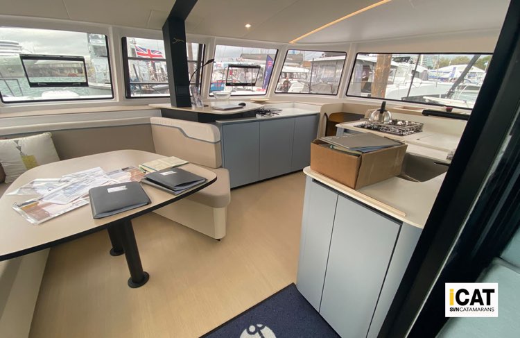 La dinette del nuovo Nautitech 41 TS