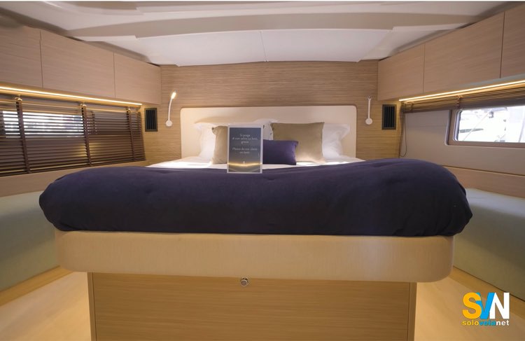 La cabina armatoriale dell'Oceanis 52