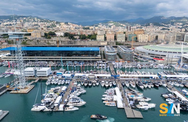 Il waterfront del SAlone Nautico di Genova