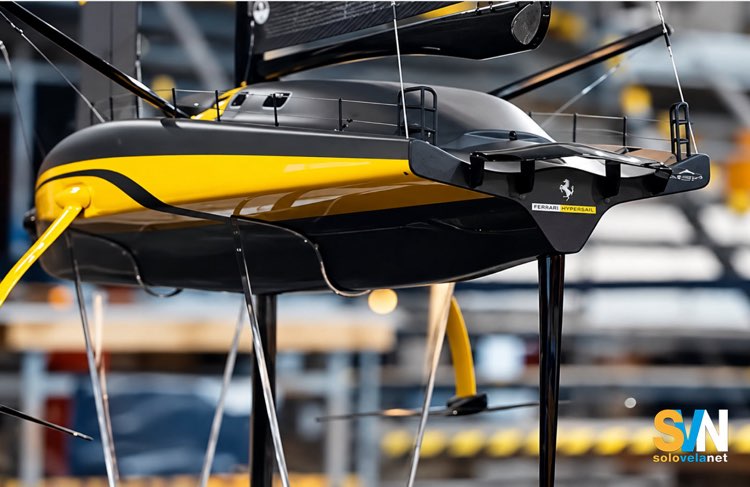 QUesto modellino mostra la livrea definitiva di Hypersail Ferrari