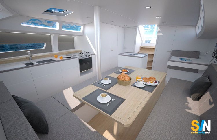 Cigale 15 QR, la dinette
