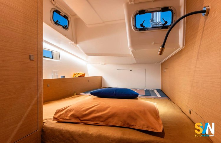 Sun Odyssey 455, una delle cabine ospiti di poppa