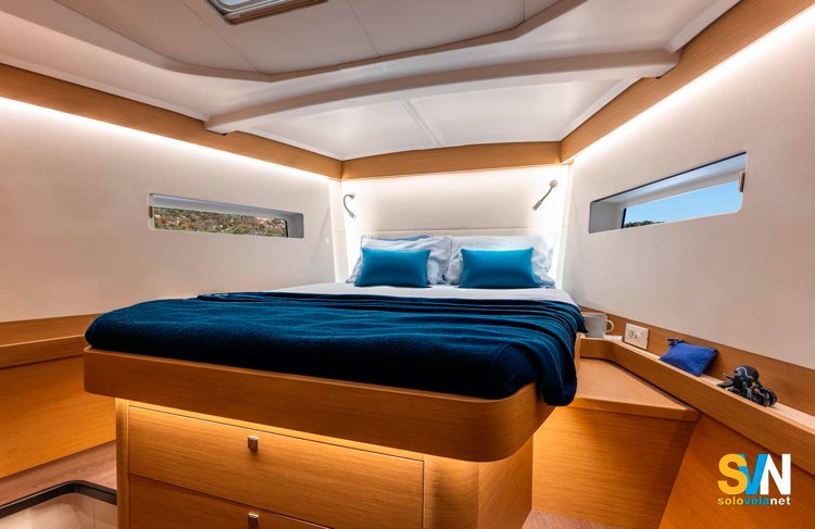 Sun Odyssey 455, la grande cabina dell'armatore