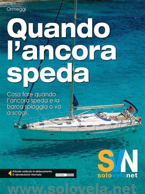 L’ancora speda: cosa fare quando la barca spiaggia o va a scogli