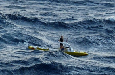 Aleksander Doba nell'Atlantico con il suo Olo