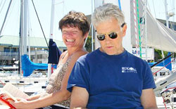Un'immagine di Jean e Scott Adam risalente al 2005