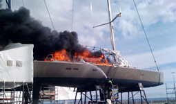 Il Tiketitan in fiamme