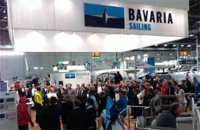 Lo stand della bavaria al Boot di Düsseldorf