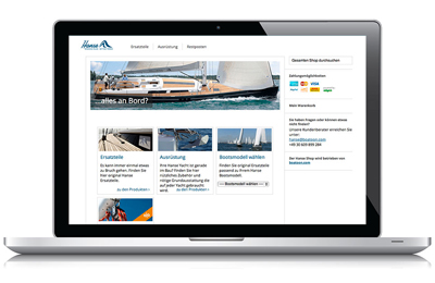 L'home page dell'Hanse Store