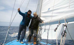 Piero e Vittorio a dicembre, in rotta verso Capo di Buona Speranza