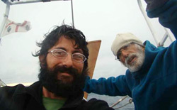 Pietro e Vittorio Fresi durante il loro giro del mondo