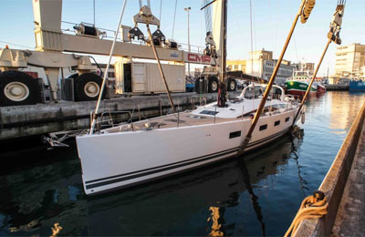 Jeanneau 64 al momento del varo