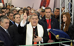 Il momento dell'inaugurazione del Pubblic Event Village