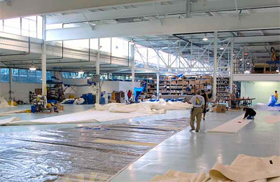 Una delle velerie di North Sails