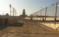 Cancello del cantiere del Porto della Concordia