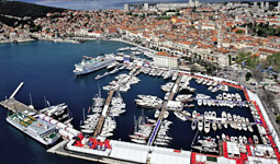 Il porto di Spalato, dove ogni anno si tiene il Croatia Boat Show