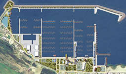 Il disegno del nuovo porto di Fiumicino