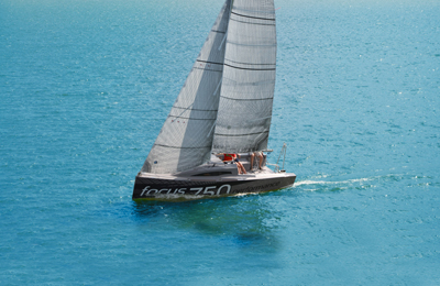 Il Focus 750 in navigazione