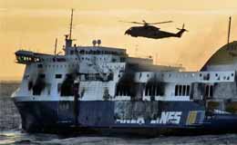 Norman Atlantic la sera del 30 dicembre