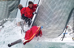 Momenti concitati tra i Melges 24