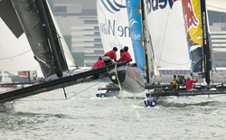 Un momento delle Extreme Sailing Series del 2010