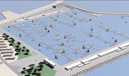 Il disegno del porto di Manfredonia