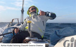 Adrian Kuttel sul Class 40 Cessna Citation