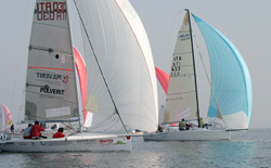 Pulverit in regata all'Invernale di Marina di Ravenna