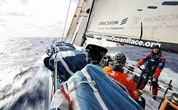 Un momento dell'ultima Volvo Ocean Race