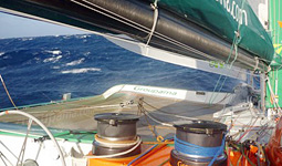 Una foto scattata da bordo di Groupama