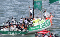 Groupama 4 taglia il traguardo, terzo sul podio