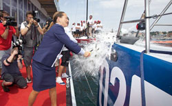 La principessa Zahra Aga Khan, madrina per il TP 52 Azzurra