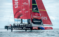 Team New Zeland durante un allenamento