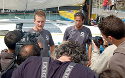 Conrad Colman e Scott Cavanough, all'arrivo della Gor