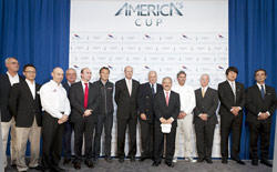I rappresentanti dei team di Coppa America riuniti a San Francisco