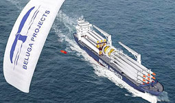 Il Mv Beluga Sky Sails naviga con la nuova maxi vela