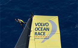 Gerd-Jan Poortman sull'albero di Team Brunel