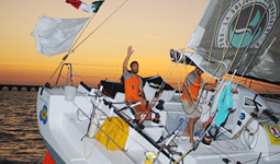 Davide Consorte sul Class 40 Adriatech