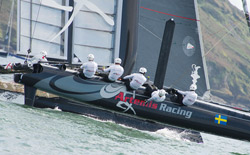 AC 45 in regata nelle acque di Plymouth