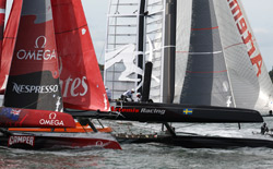 Grande vela a Plymouth con gli AC 45