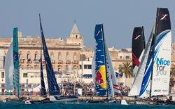 Trapani, grande vela con l'Extreme Sailing Series