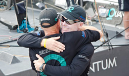 Mondiale TP 52, la gioia degli uomini Quantum Racing