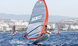 Mattia Camboni in regata