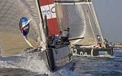 Azzurra rompe il gennaker e perde il match contro Synergy