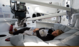 Francoise Gabard dorme nel suo Macif